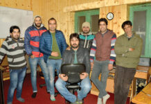 Kashmir Life Staffers - Left to Right: Fayaz Ahmad, Suhail Sultan, Shams Irfan, Mohammad Raafi, Bilal Handoo, Riyaz-ul-Khaliq & Abdul Majeed Khan.