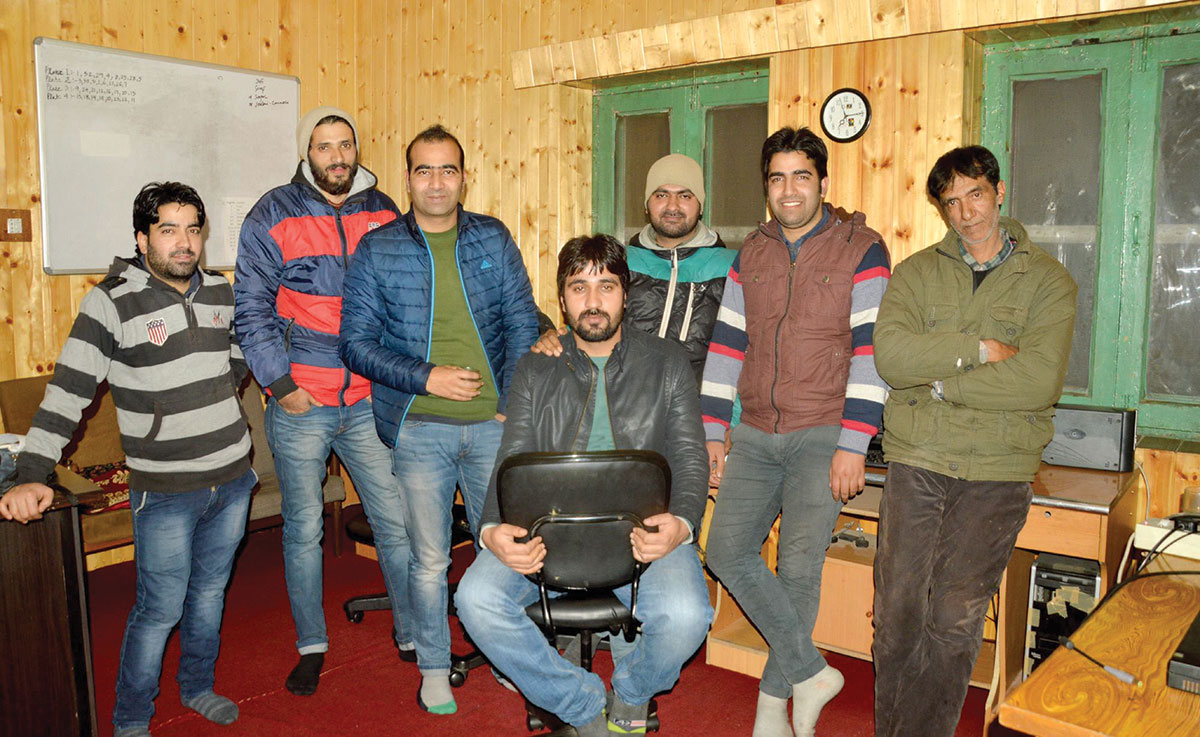 Kashmir Life Staffers - Left to Right: Fayaz Ahmad, Suhail Sultan, Shams Irfan, Mohammad Raafi, Bilal Handoo, Riyaz-ul-Khaliq & Abdul Majeed Khan.