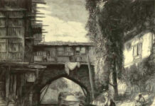 An illustration showing the Nala Mar way in 1870.