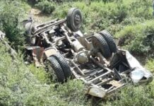 Driver injured as minibus rolls down in Sopore