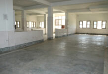 Inside of the hospital building.