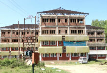 Hospital building under construction.