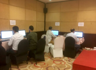 Inside view of media centre Srinagar.