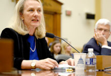 A Red Hearing? Alice G Wells, acting assistant secretary testifying before HFAC as her colleague Robert Destro is watching.