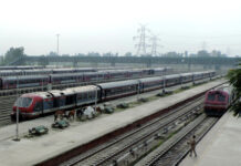 Nadigam Railway Crossing in Budgam to Remain Closed for Four Days Trains are suspended since August 5. KL Image: Bilal Bahadur