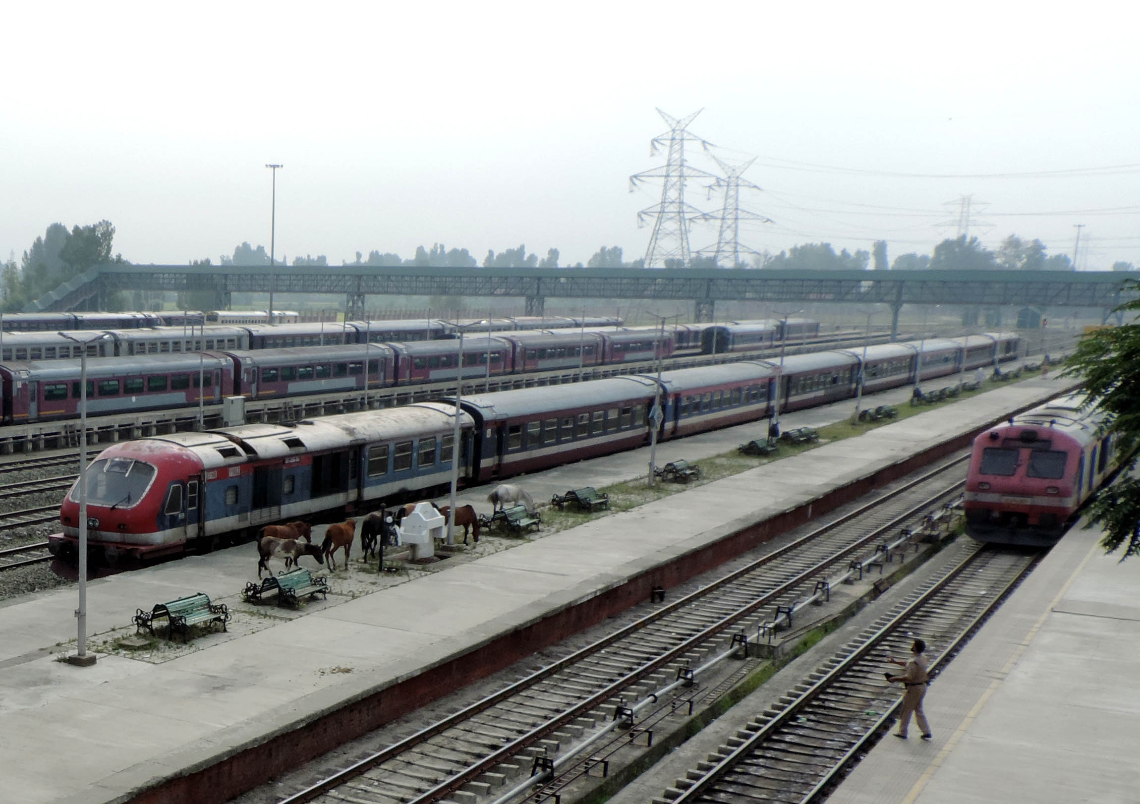 Trains are suspended since August 5. KL Image: Bilal Bahadur