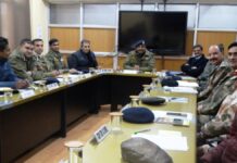 DGP Dilbag Singh chairs security review meeting at PCR Kashmir