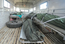 Dead bodies of the 5 deceased. KL Image by Bilal Bahadur