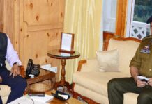 GoC 15 Corps, ADG CRPF, ADGP Security meet Lt. Governor