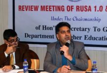 Talat reviews progress on Degree College buildings coming up under RUSA