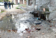 A Bloody Migration The spot in Kulgam where 5 non-locals were recently killed. KL Image by Bilal Bahadur