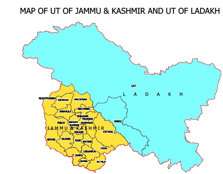 District Map Of Ladakh