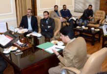 Advisor Khan reviews functioning of Tribal Affairs, Hajj and Auqaf Deptts