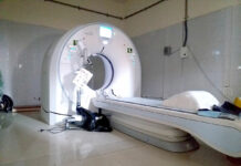 CT Scan machine but no patients. KL Image by Shah Hilal
