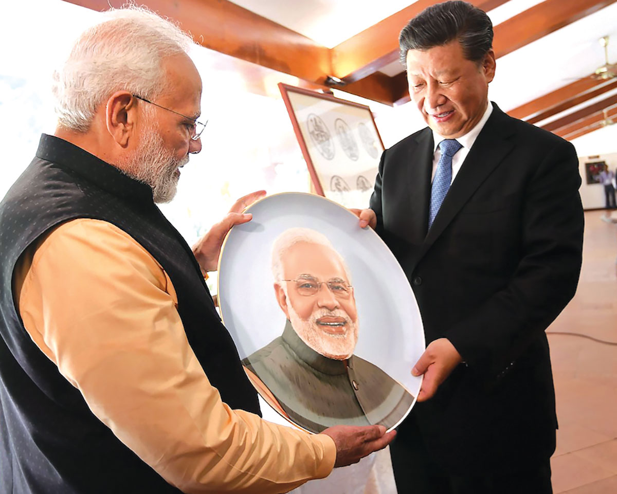 PM Modi with China premier