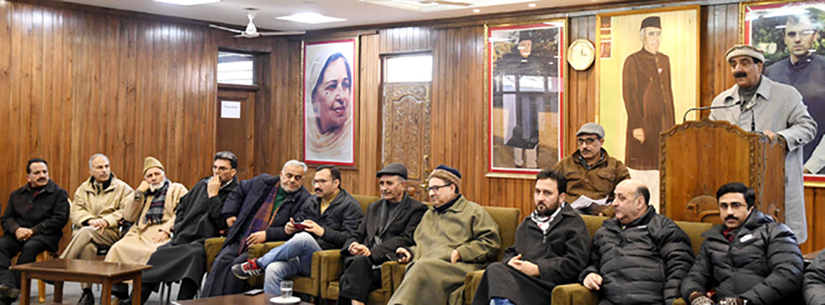 First meeting of National Conference leaders in Srinagar since August 5.