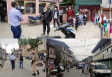 Coronavirus: DC Srinagar inspects lockdown implementation