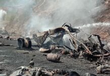 Truck loaded with LPG cylinders catches fire