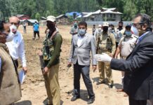 Advisor Baseer Khan visits Baramulla, inspects several dev projects
