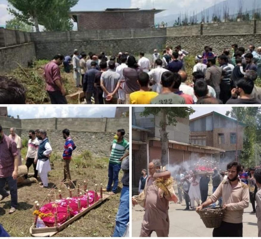 Muslims Perform Last Rites Of Pandit Woman In North Kashmir