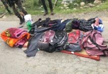 Militants flee leaving behind part of their load: Police