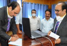 Farooq Lone administered oath as JKPSC member