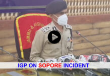 IGP on Sopore Incident