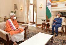 LG Sinha Meets President, Vice-President