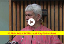 LG Sinha Interacts With Local Body Stakeholders