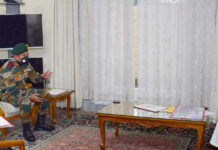 Commander 9 Corps, GoC 26 Div Call On Lt Governor