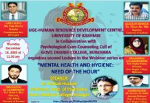 Covid-19 and Mental Health, KU Hosts A Lecture