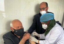 Dr Farooq Abdullah Takes First Dose Of COVID-19 Vaccine