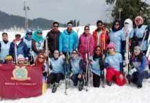 Snow Skiing Course For KU’s Girl Students Concludes At Gulmarg
