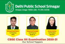 DPS Srinagar Records 100 % Results In CBSE Class 12th Exam