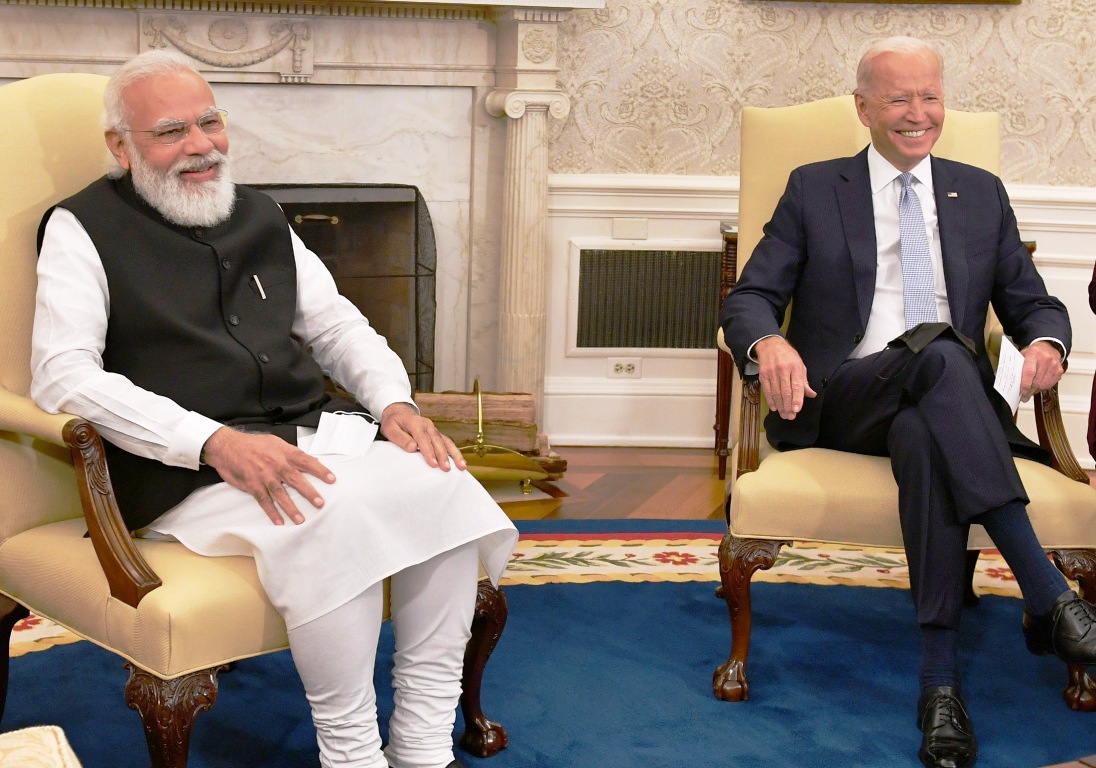 PM Modi with Us President Joe Biden
