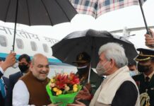 Amit Shah Arrives In Jammu, Holds High-Level Security Review Meet