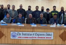 Dr Roof Khan Is JK Institution of Engineers Chairman