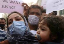 Hyderpora Encounter: Families of Slain Civilians On Protest In Partap Park