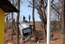 Three CRPF Men Injured As Vehicle Skids Off Road
