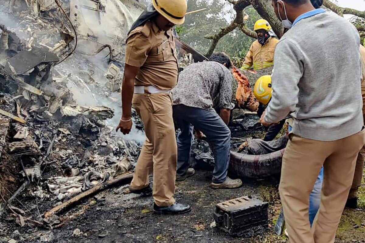 IAF Chopper Crash: Rajnath Singh Arrives At CDS Bipin Rawat's Residence