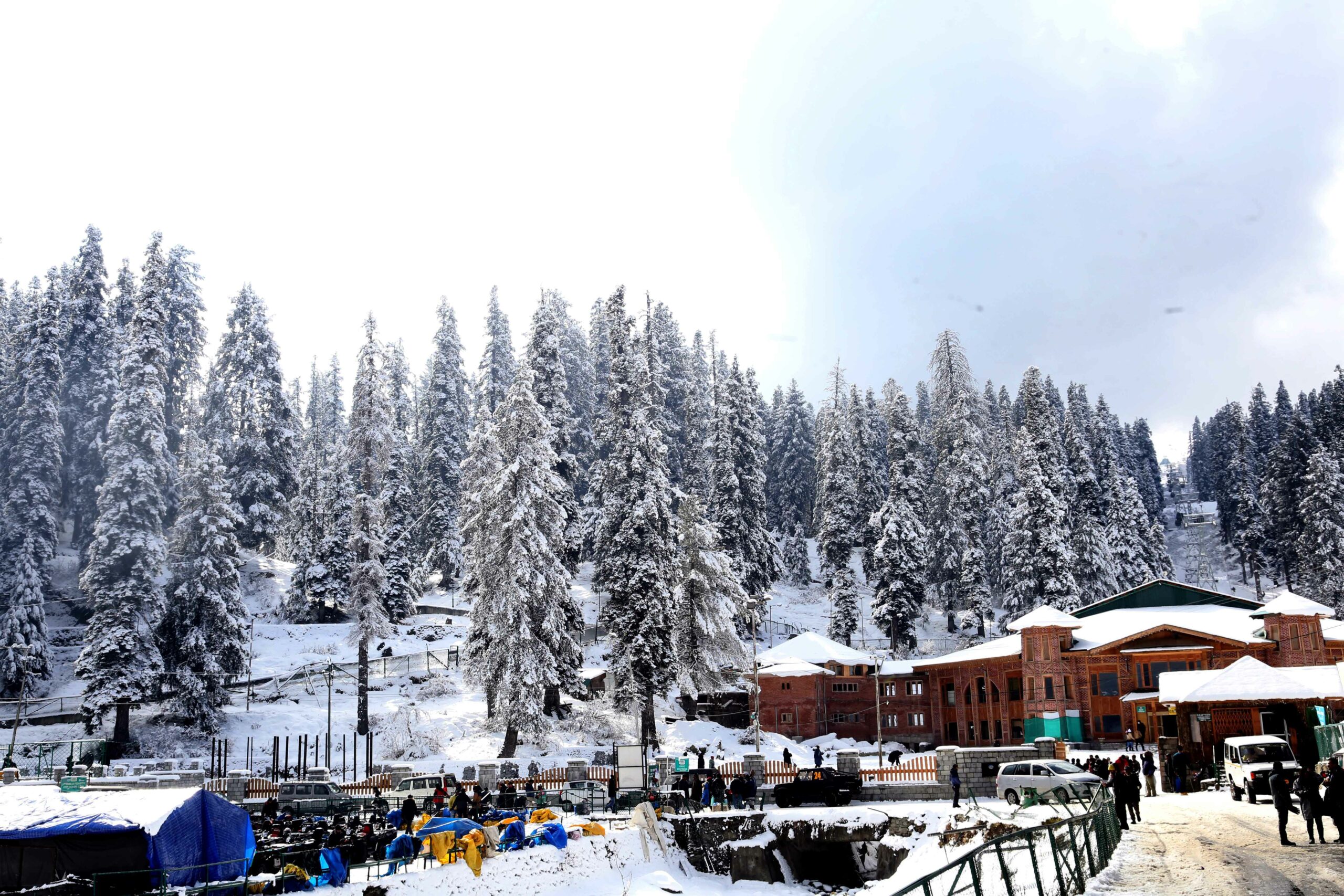 Kashmir Gets Season's First Snowfall In Gulmarg