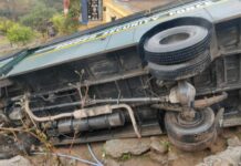 Several BSF Men Injured As Bus Turns Turtle On Highway