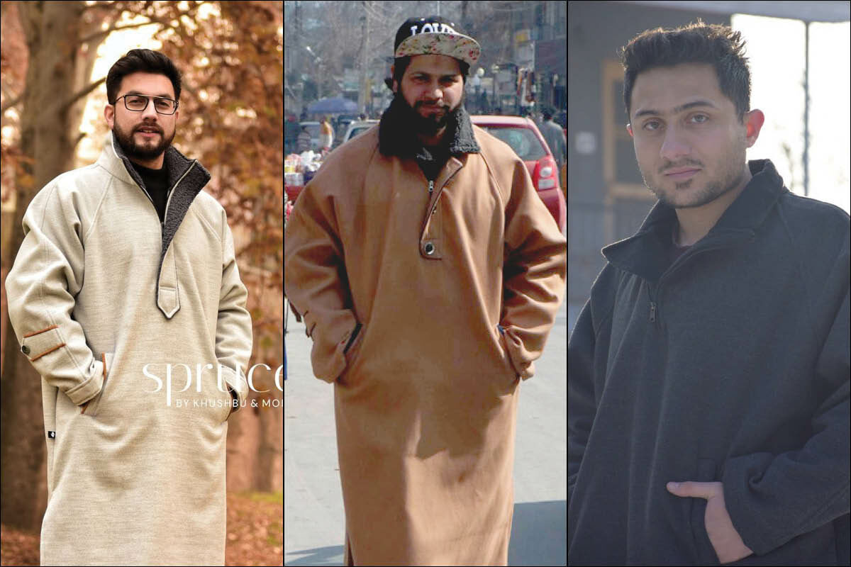 CHINAAR Women's Pure Wool Kashmiri Pheran Full-Sleeves Winter Wear Kurti,  (Brown)Free Size : Amazon.in: Fashion