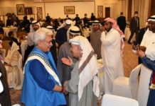 Parliamentary Panel Urges Swift Follow-Up on UAE Investment in Jammu and Kashmir A delegation of traders from Gulf region, mostly from UAE, are in Srinagar to explore opportunities of investment. They had a dinner meeting with the Lt Governor, Manoj Sinha on October 21, 2021 at Srinagar.