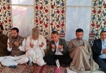 Altaf Bukhari Visits Residence Of Qaiser Jamsheed Lone To Condole His Father’s Demise