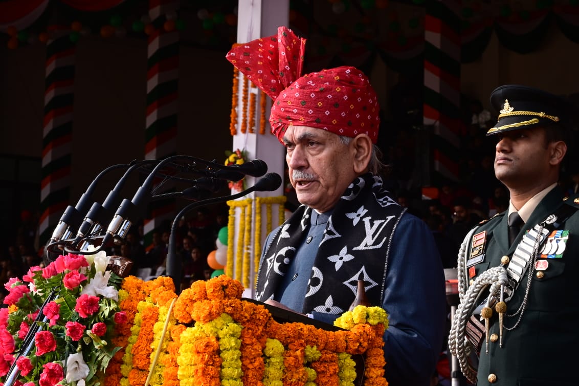 Lt Governor Manoj Sinha addressed the people on the occasion of Republic Day 6
