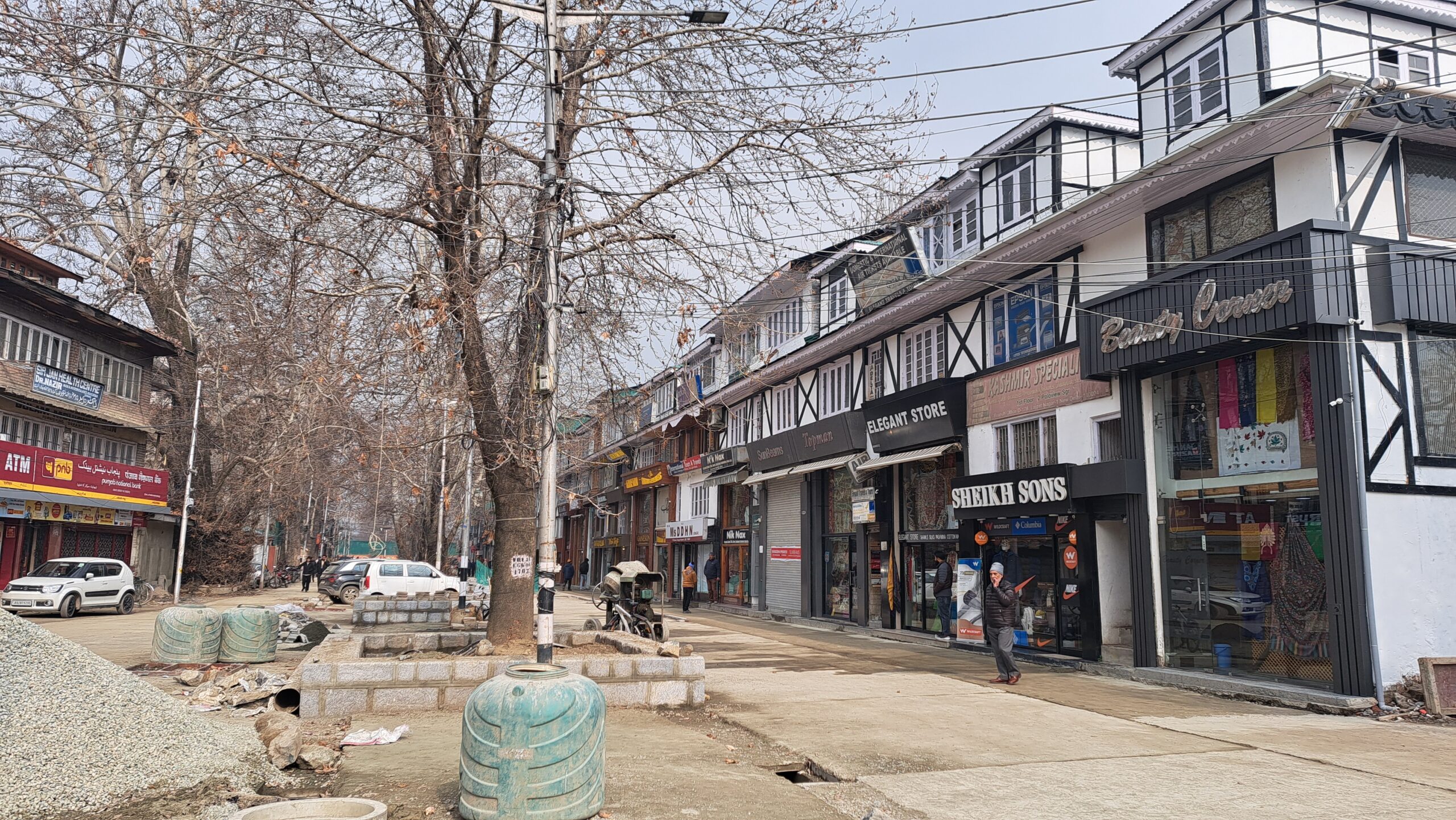 A view of newly constructed iconic polo view market in Srinagar on may  09,2023.