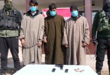 Three Militant Associates Arrested, Arms And Ammunition Recovered: Police