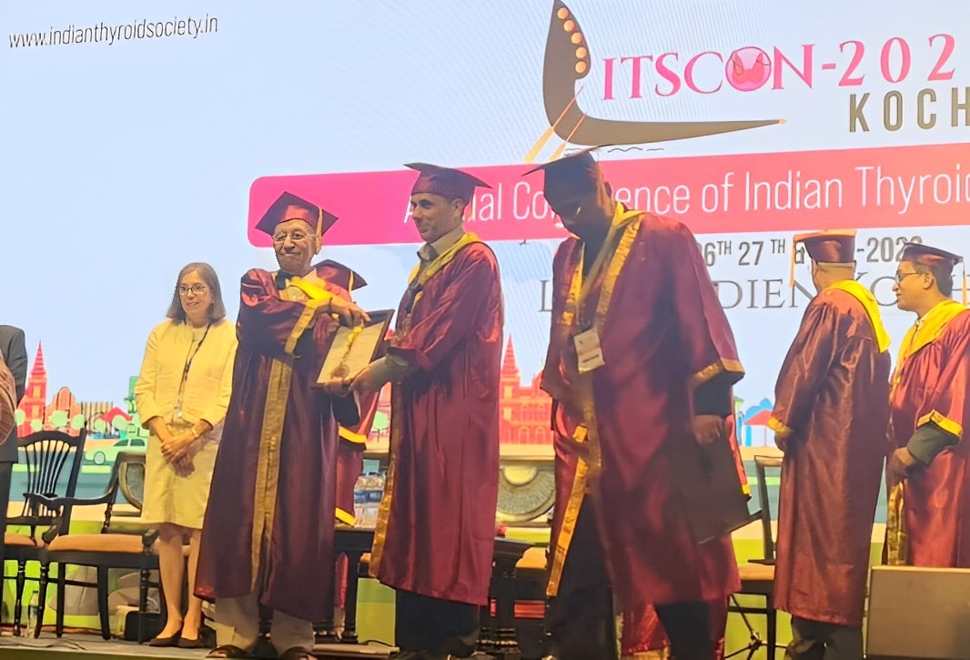 Endocrinologist Dr Ashraf Awarded ITS, SAFES Fellowship - Vimarsana News