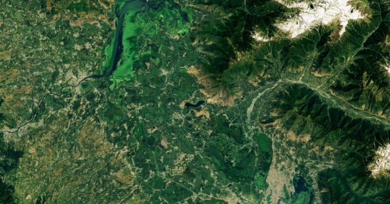 NASA Releases Kashmir’s Satellite Photograph, Says Two Lakes Shrinking